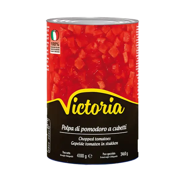 Tomates concassées cubes 4.100 gr- Victoria - 