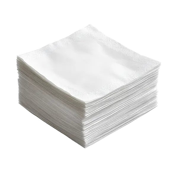 [500025] Serviette 1 pli blanc carton 9X 500 pièces 