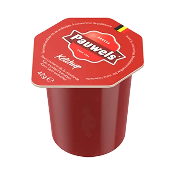 Ketchup cup 120x35ml - Pauwels - 