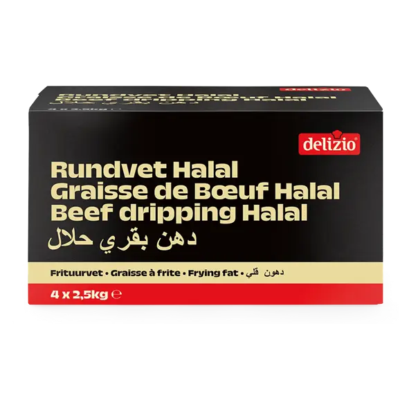 Graisse de Boeuf HALAL 4X2.5kg - Delizio -