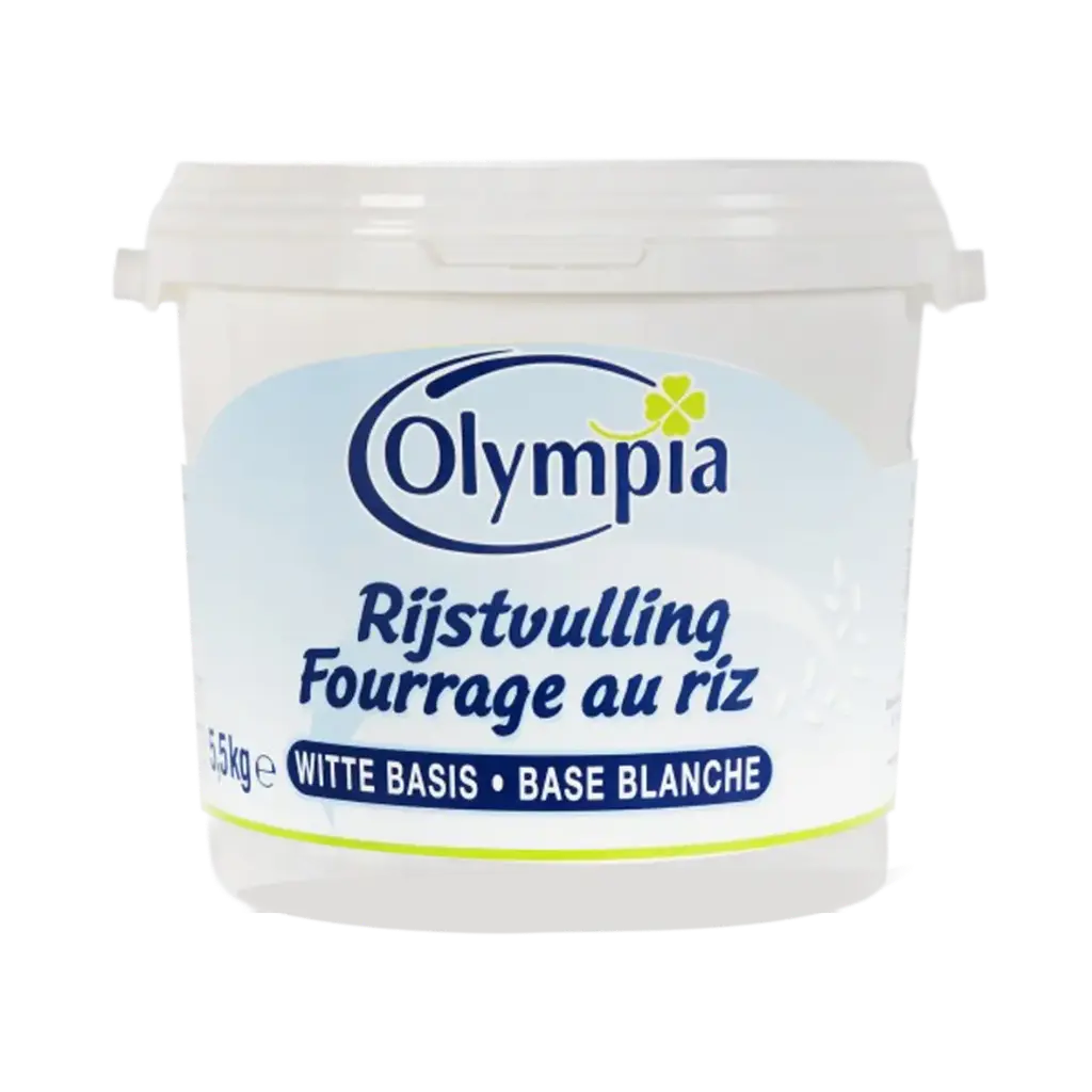 Fourrage au riz base blanche seau de 5.5 kg - Olympia - 