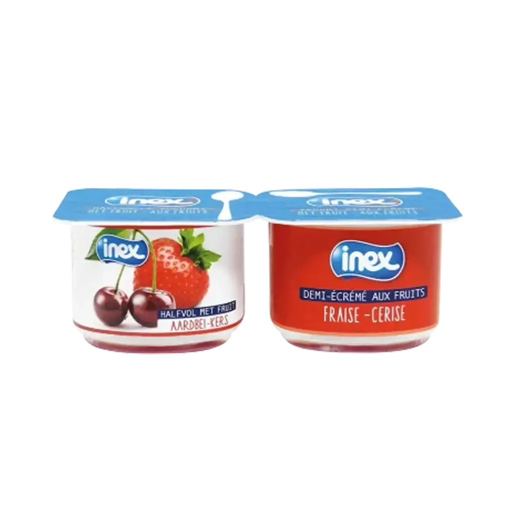 Yaourt fraises-cerise 100g - Inex -  