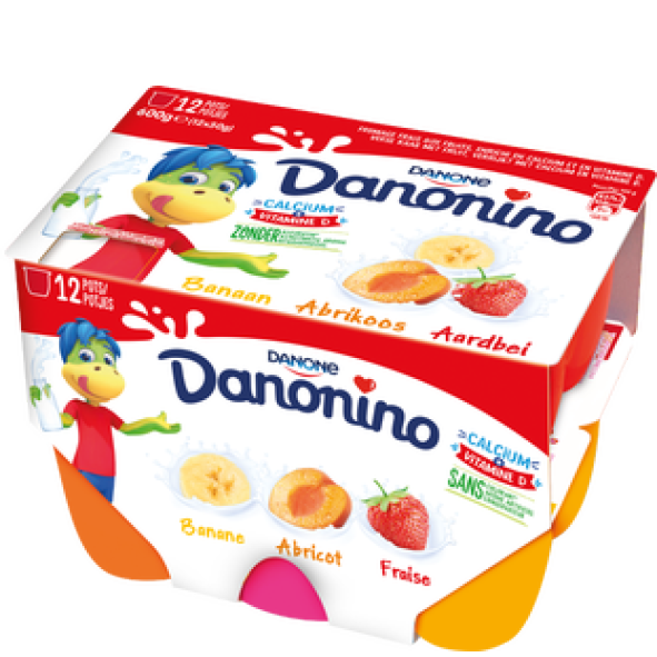 [100106] Petit Gervais aux fruits 12x50gr  - Danonino -