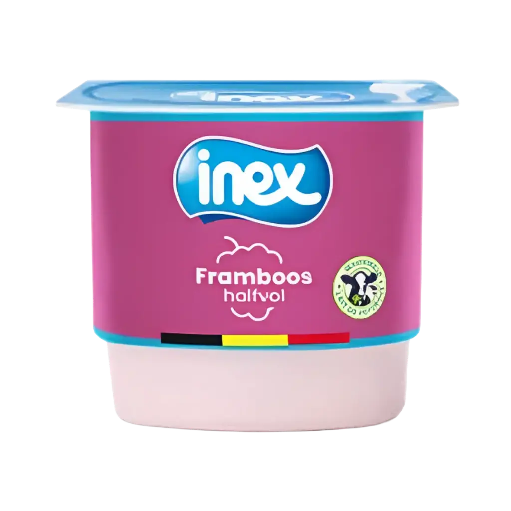 Yaourt aromatisé framboise 125g - Inex -