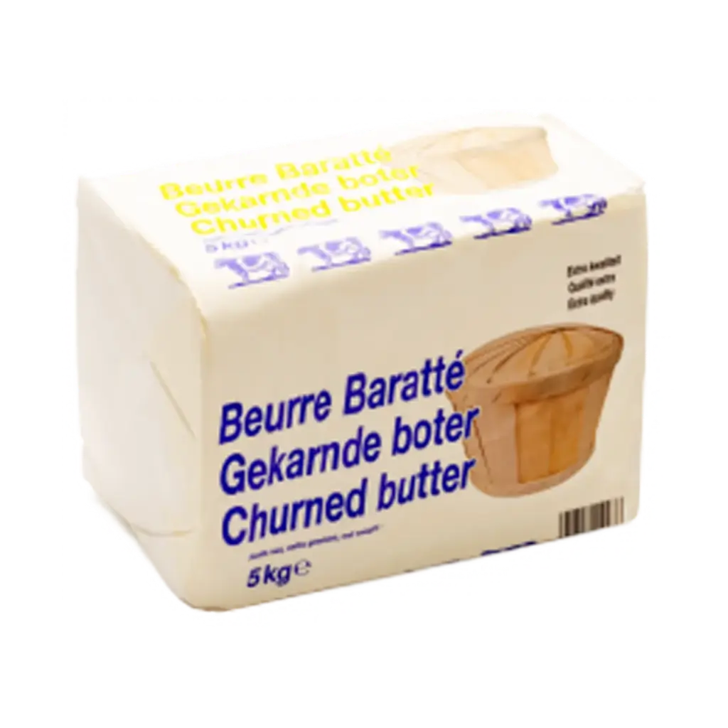 Beurre baratte bleu 5kg - Mathot -