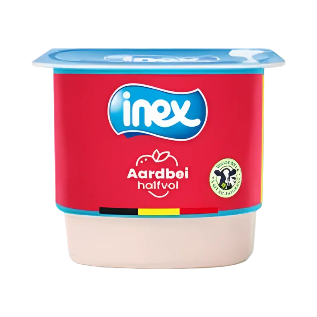 [100160] Yaourt aromatisé Fraise 125gr - inex -