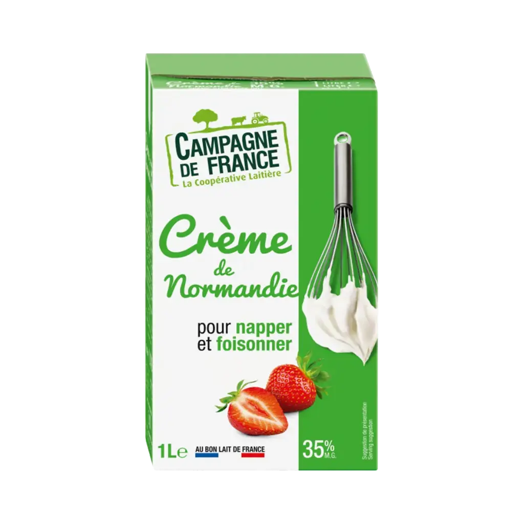 Crème de Normandie 35% 1L -Campagne de France- 