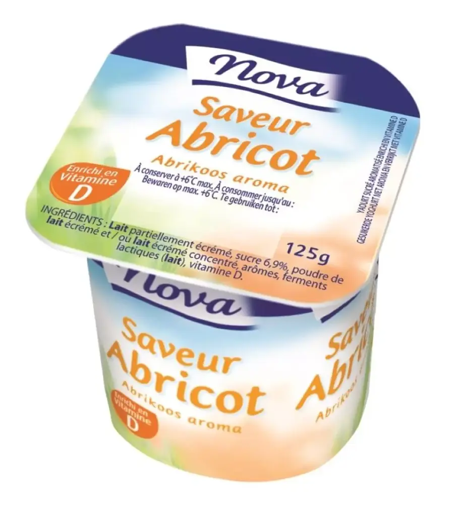 Yaourt Aromatisé Abricot 125 GR - NOVA -