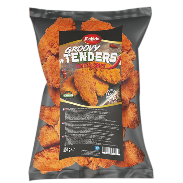 Groovy tenders hot et spicy artisanal 80% 800g -Mahida- 