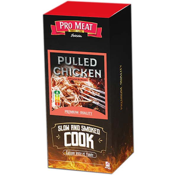 Pulled chicken effiloché poulet pro meat 800g   
-mahida- 