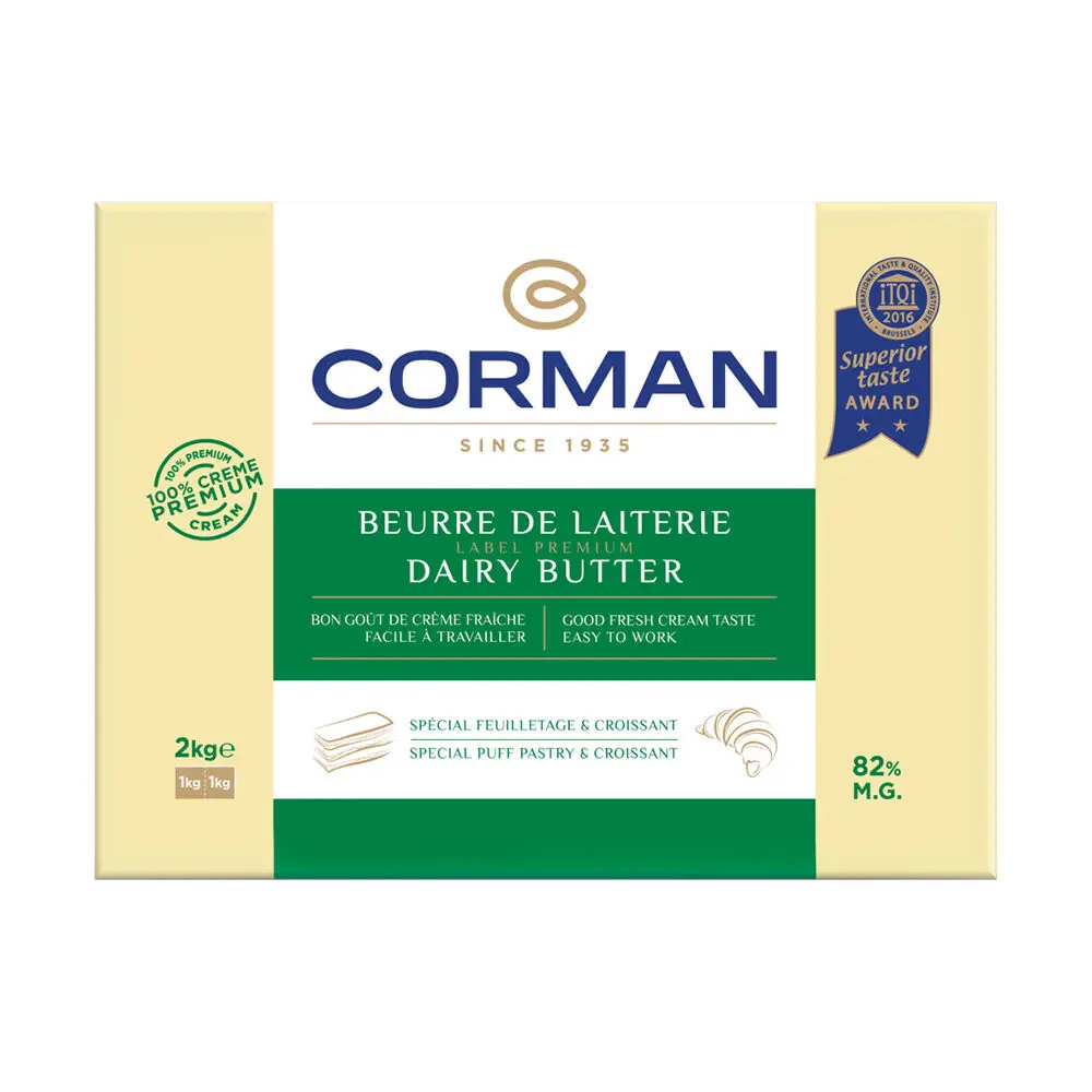 Beurre de laiterie Tourage 2kg - Corman -