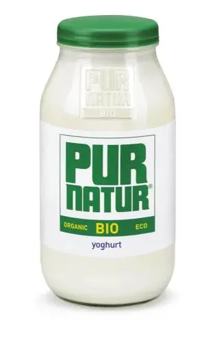 Yahourt entier bio nature 500gr en verre -Pur Natur -