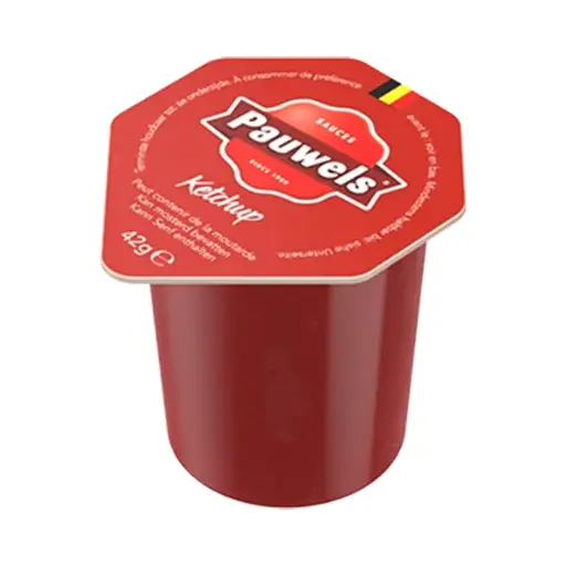 [300109] Ketchup cup 120x35ml - Pauwels - 