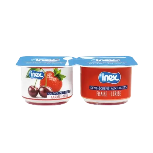 [100101] Yaourt fraises-cerise 100g - Inex -  
