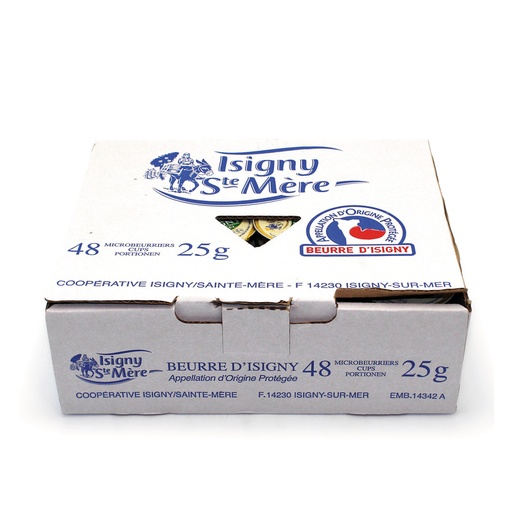 [100104] petit beurre doux 48 x 25G - Isigny