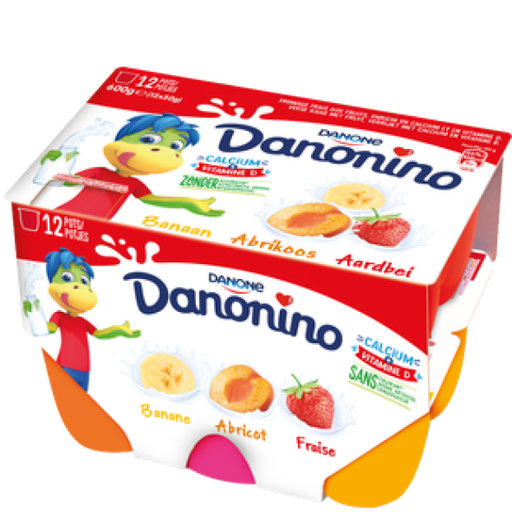 [100106] Petit Gervais aux fruits 12x50gr  - Danonino -