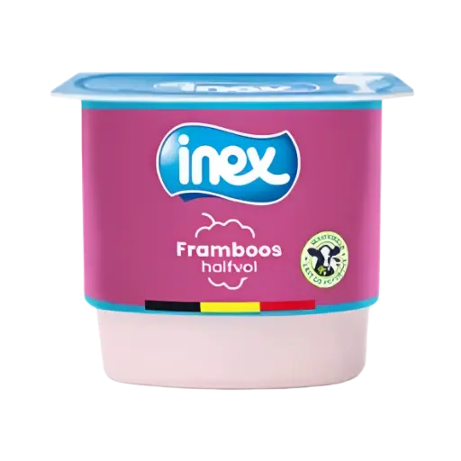 [100115] Yaourt aromatisé framboise 125g - Inex -