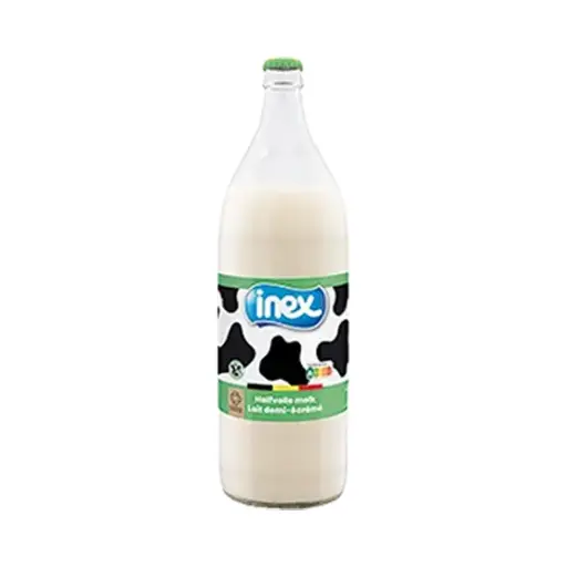 [300186] Lait demi-écrémé 1L verre - Inex -