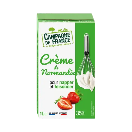 [100232] Crème de Normandie 35% 1L -Campagne de France- 