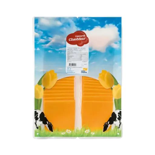 [100005] Cheddar en tranche 9x9cm - Vepo Cheese - 
